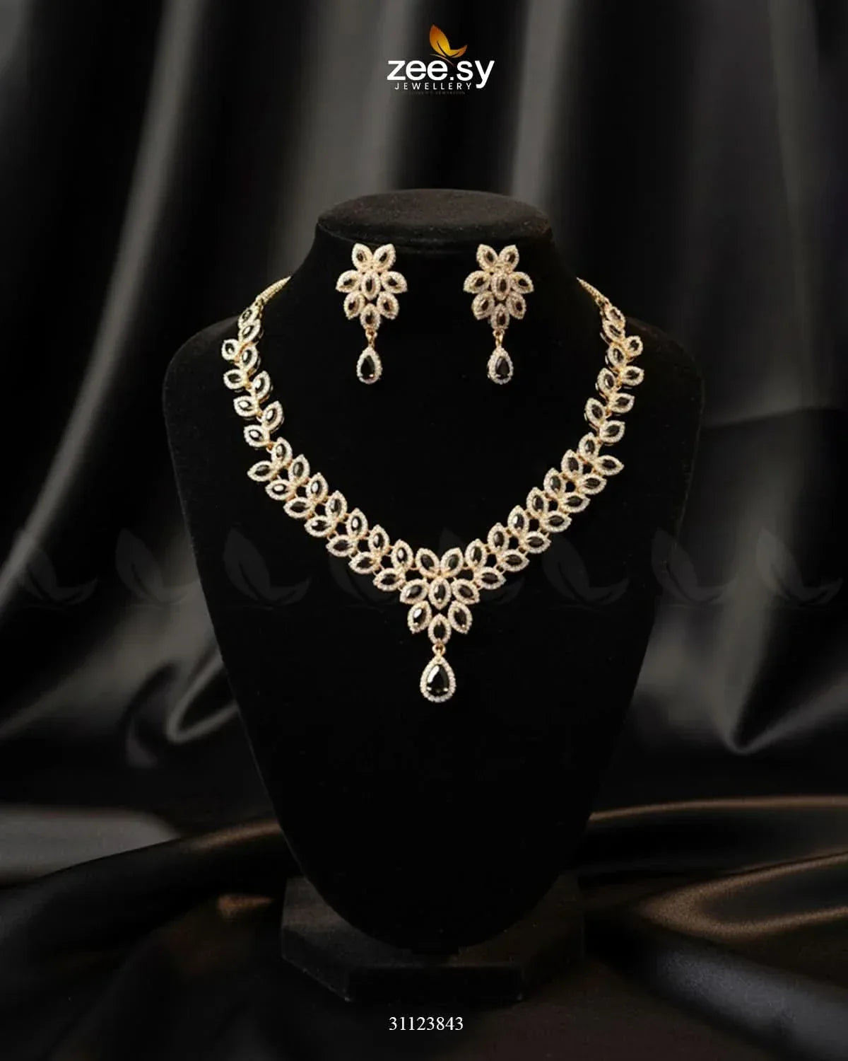 Rich Heritage Stream Necklace Set Necklace Sets - Zeesy Jewellery Pakistan | Premium Artificial & Imitation Jewellery