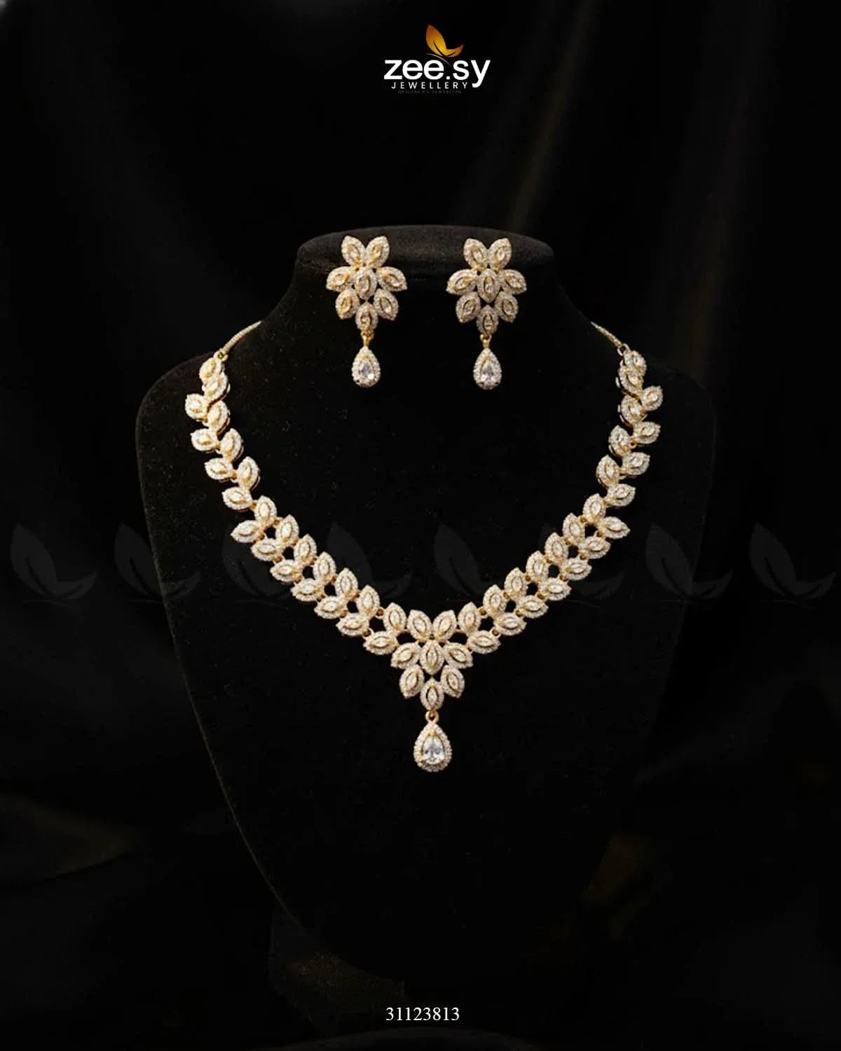 Rich Heritage Stream Necklace Set Necklace Sets - Zeesy Jewellery Pakistan | Premium Artificial & Imitation Jewellery