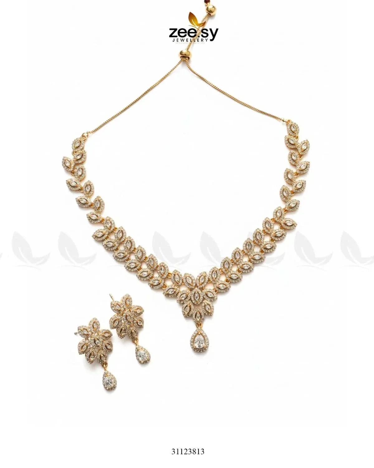 Rich Heritage Stream Necklace Set Necklace Sets - Zeesy Jewellery Pakistan | Premium Artificial & Imitation Jewellery