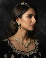 Rich Heritage Stream Necklace Set Necklace Sets - Zeesy Jewellery Pakistan | Premium Artificial & Imitation Jewellery