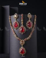 Zilla Necklace Fuchsia Necklace Sets - Zeesy Jewellery Pakistan | Premium Artificial & Imitation Jewellery