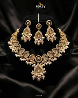 Foliage Bold Leaf Necklace Set Necklace Sets - Zeesy Jewellery Pakistan | Premium Artificial & Imitation Jewellery