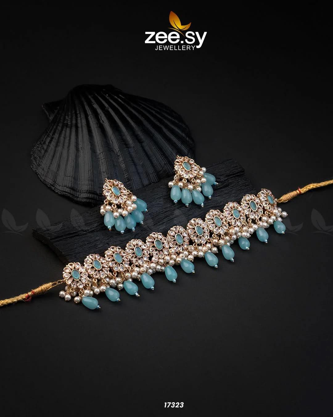 Blooming Flower Necklace Set - Zeesy.pk