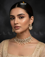 Blooming Flower Necklace Set - Zeesy.pk