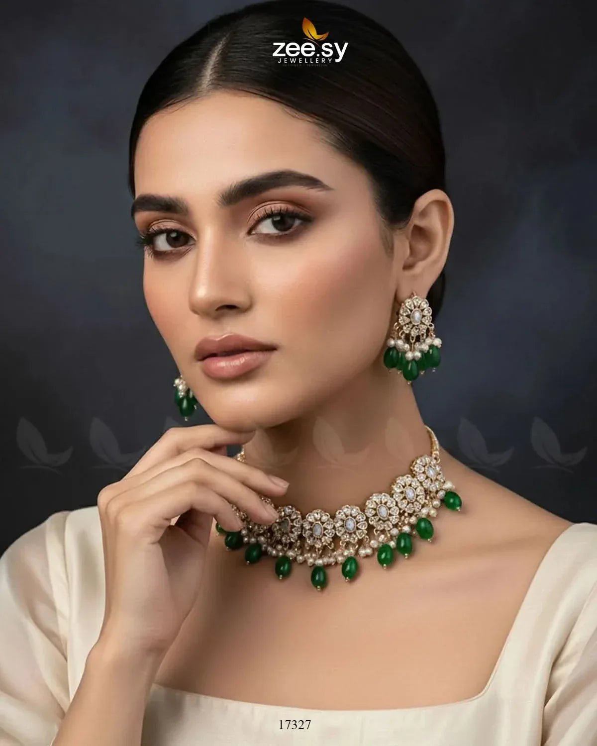 Blooming Flower Necklace Set - Zeesy.pk