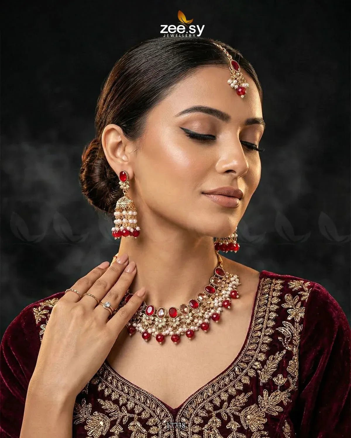 Celosia Necklace Necklace Sets - Zeesy Jewellery Pakistan | Premium Artificial & Imitation Jewellery