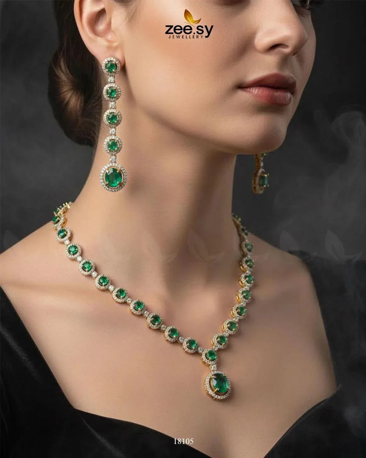 Freesia Necklace Set Necklace Sets - Zeesy Jewellery Pakistan | Premium Artificial & Imitation Jewellery