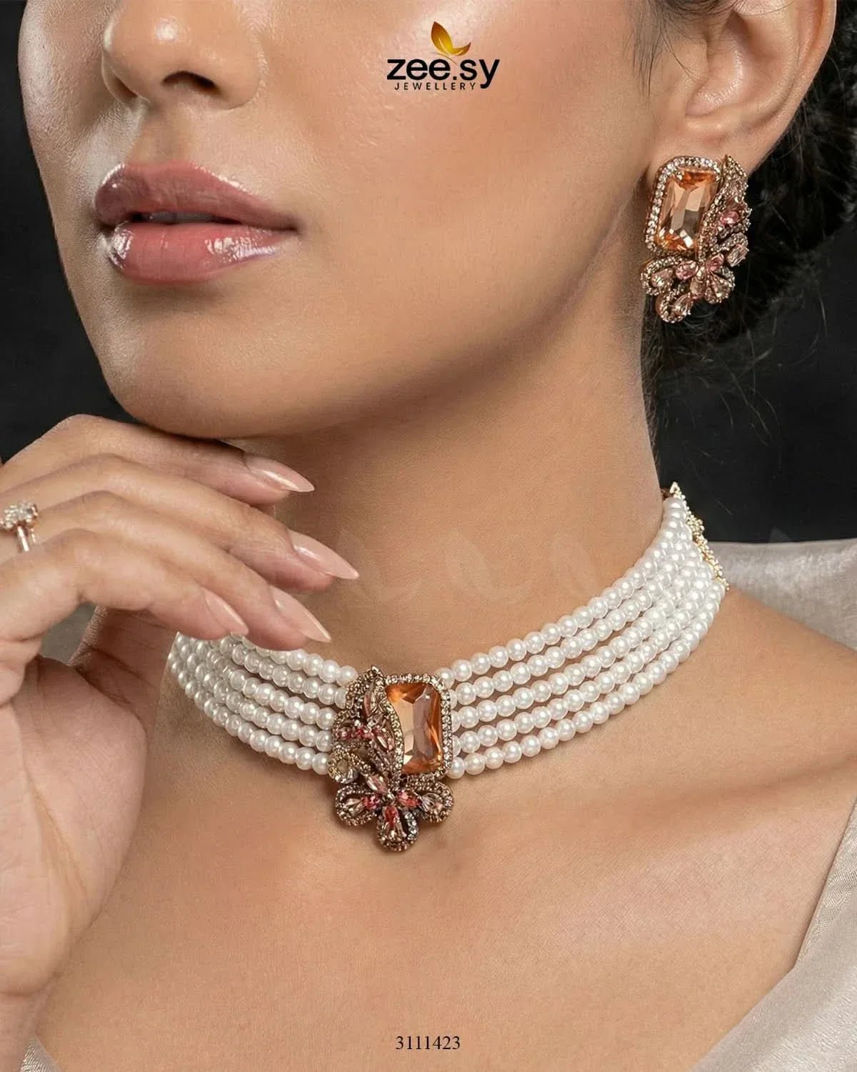 Pacific Pearl Necklace Necklace Sets - Zeesy Jewellery Pakistan | Premium Artificial & Imitation Jewellery
