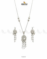 Diamond Lantern Drop Necklace Set Necklace Sets - Zeesy Jewellery Pakistan | Premium Artificial & Imitation Jewellery