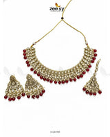 Eminet Braod Gilded Necklace Set Necklace Sets - Zeesy Jewellery Pakistan | Premium Artificial & Imitation Jewellery