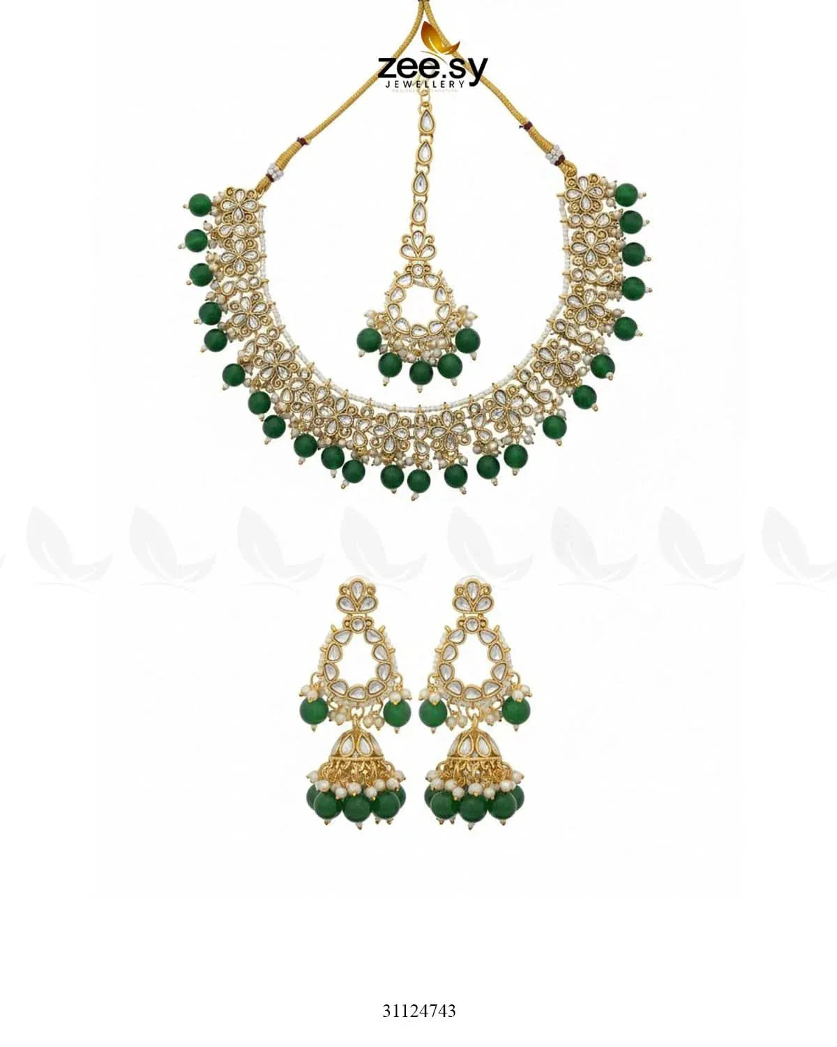 Heirloom Grand Luminous Necklace Set Necklace Sets - Zeesy Jewellery Pakistan | Premium Artificial & Imitation Jewellery