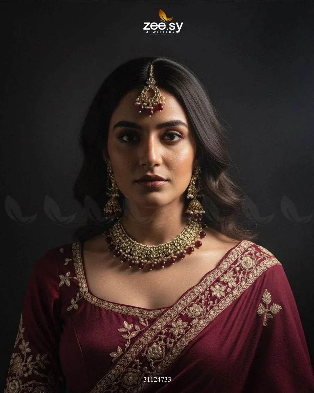 Heirloom Grand Luminous Necklace Set Necklace Sets - Zeesy Jewellery Pakistan | Premium Artificial & Imitation Jewellery