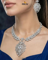 Midnight Forest Toned Necklace Set Necklace Sets - Zeesy Jewellery Pakistan | Premium Artificial & Imitation Jewellery