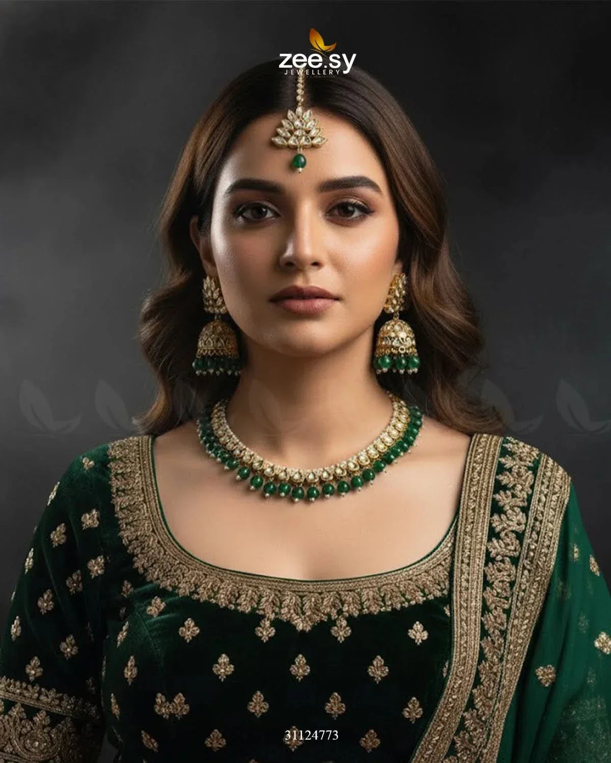 Opulent Tradiitional Necklace Set Necklace Sets - Zeesy Jewellery Pakistan | Premium Artificial & Imitation Jewellery