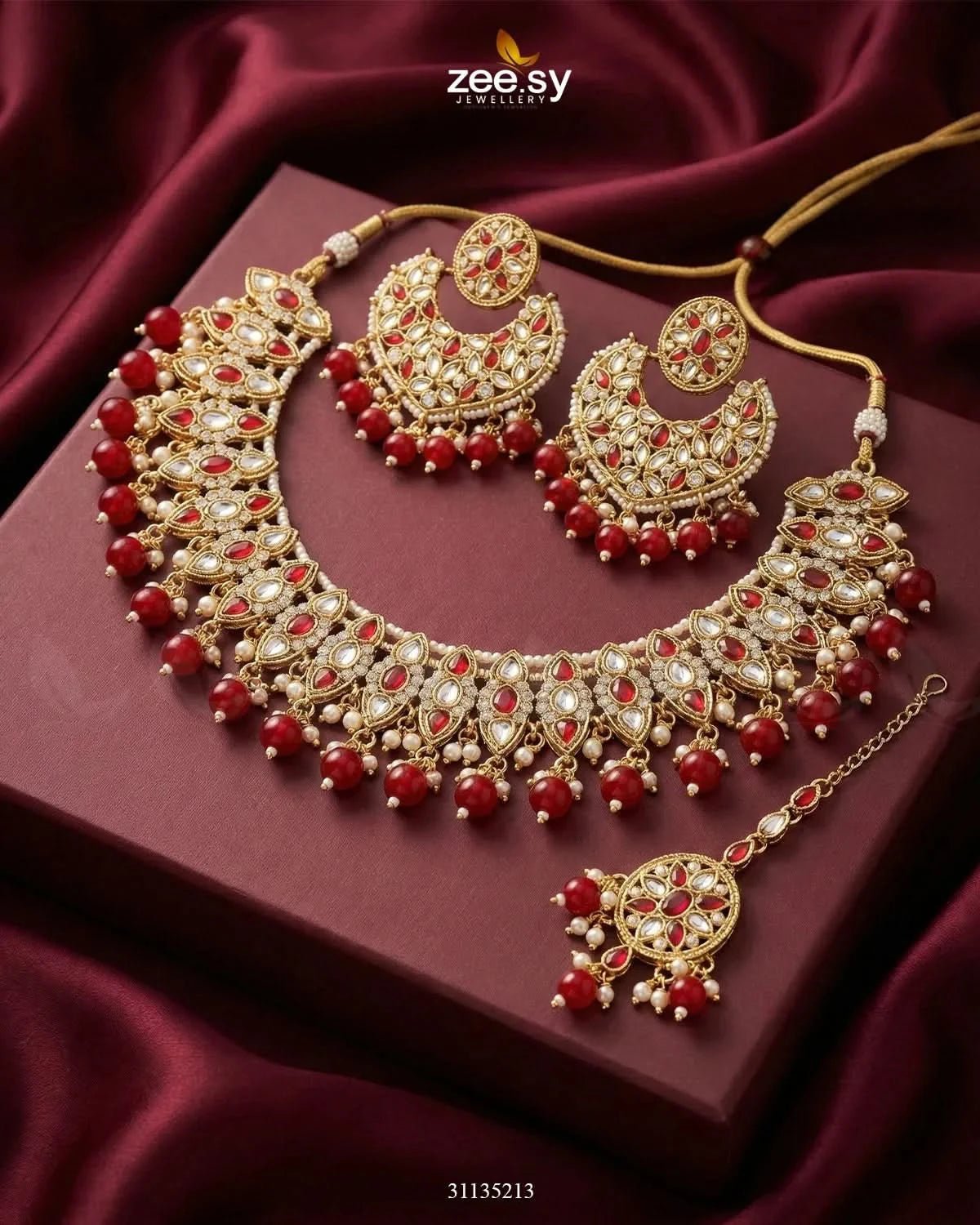 Pretty Bold Pearl Necklace Set Necklace Sets - Zeesy Jewellery Pakistan | Premium Artificial & Imitation Jewellery