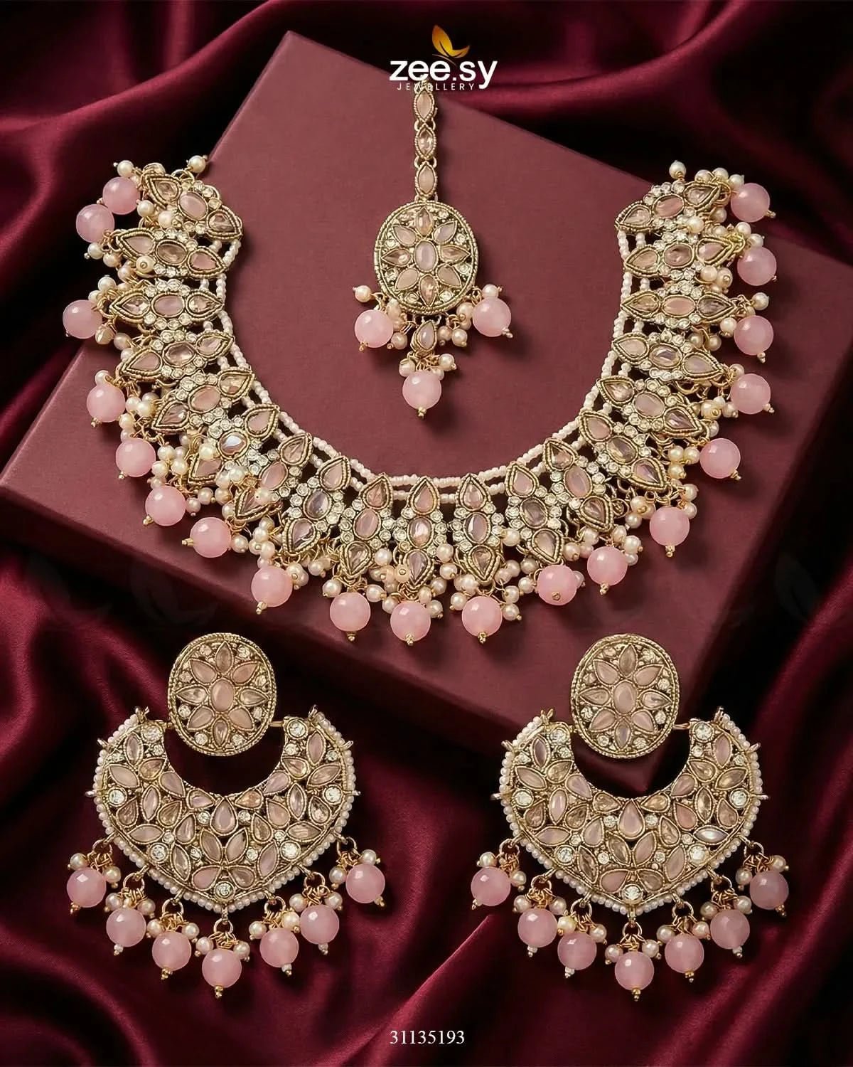 Pretty Bold Pearl Necklace Set Necklace Sets - Zeesy Jewellery Pakistan | Premium Artificial & Imitation Jewellery
