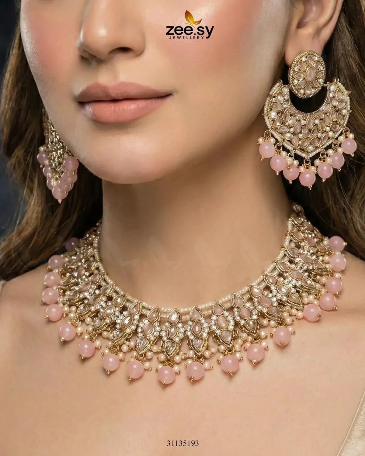 Pretty Bold Pearl Necklace Set Necklace Sets - Zeesy Jewellery Pakistan | Premium Artificial & Imitation Jewellery