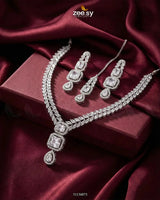 Square Leaf Vine Necklace Set Necklace Sets - Zeesy Jewellery Pakistan | Premium Artificial & Imitation Jewellery