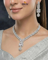 Square Leaf Vine Necklace Set Necklace Sets - Zeesy Jewellery Pakistan | Premium Artificial & Imitation Jewellery