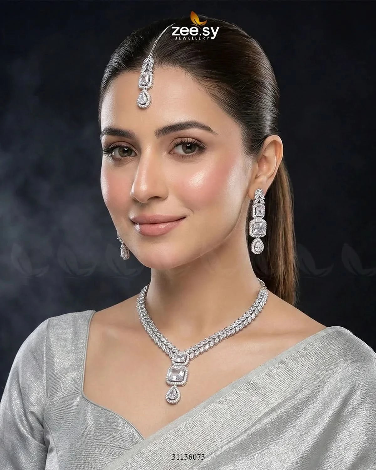 Square Leaf Vine Necklace Set Necklace Sets - Zeesy Jewellery Pakistan | Premium Artificial & Imitation Jewellery
