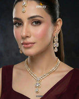 Square Leaf Vine Necklace Set Necklace Sets - Zeesy Jewellery Pakistan | Premium Artificial & Imitation Jewellery