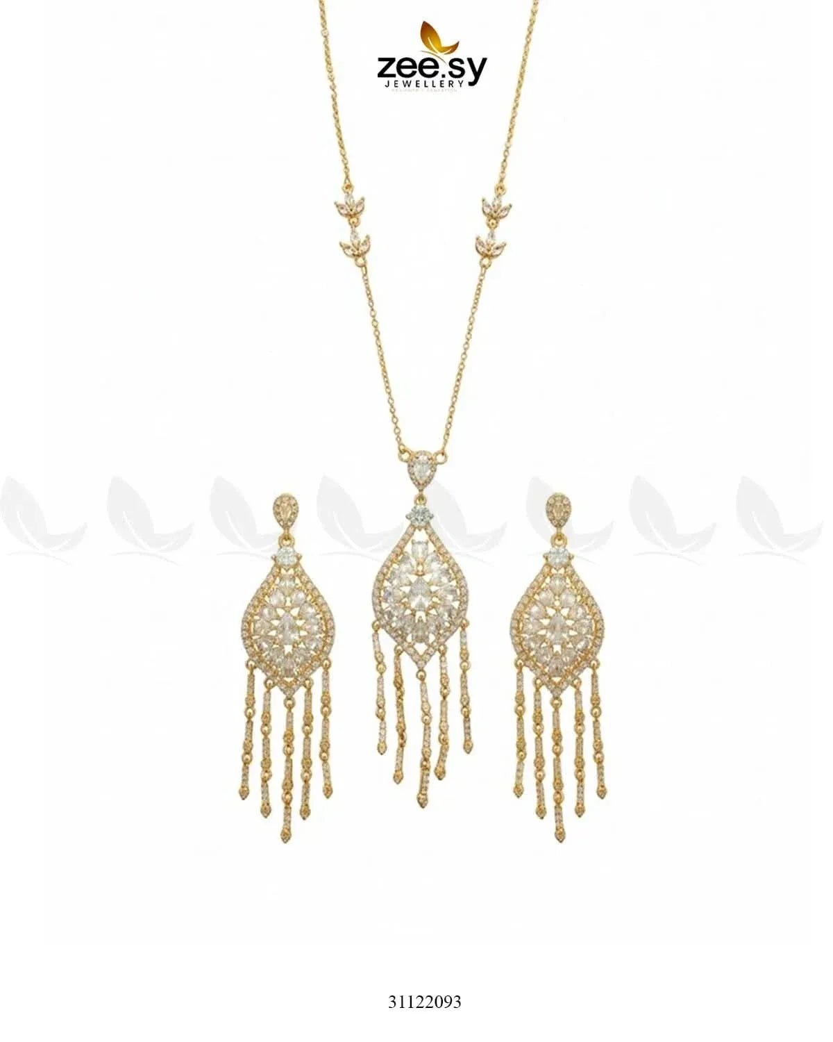 Heirloom Shared Bloom Necklace Set Necklace Sets - Zeesy Jewellery Pakistan | Premium Artificial & Imitation Jewellery