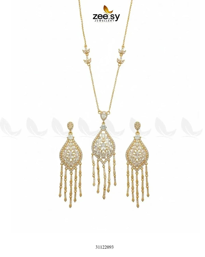 Heirloom Shared Bloom Necklace Set Necklace Sets - Zeesy Jewellery Pakistan | Premium Artificial & Imitation Jewellery