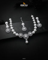 Jonquil Necklace Set Silver Necklace Sets - Zeesy Jewellery Pakistan