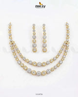 Majestic Double Tier Necklace Set Necklace Sets - Zeesy Jewellery Pakistan | Premium Artificial & Imitation Jewellery