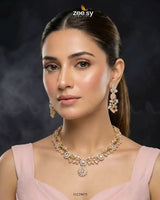 Golden Blossom Vine Necklace Set Necklace Sets - Zeesy Jewellery Pakistan | Premium Artificial & Imitation Jewellery
