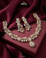 Golden Blossom Vine Necklace Set Necklace Sets - Zeesy Jewellery Pakistan | Premium Artificial & Imitation Jewellery