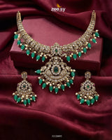 Victorian Faux Pearl Necklace Set Necklace Sets - Zeesy Jewellery Pakistan | Premium Artificial & Imitation Jewellery