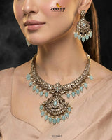 Victorian Faux Pearl Necklace Set Necklace Sets - Zeesy Jewellery Pakistan | Premium Artificial & Imitation Jewellery