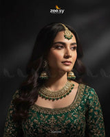 Gilded Perpetual Crystal Necklace Set Necklace Sets - Zeesy Jewellery Pakistan | Premium Artificial & Imitation Jewellery