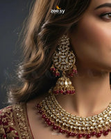 Gilded Perpetual Crystal Necklace Set Necklace Sets - Zeesy Jewellery Pakistan | Premium Artificial & Imitation Jewellery