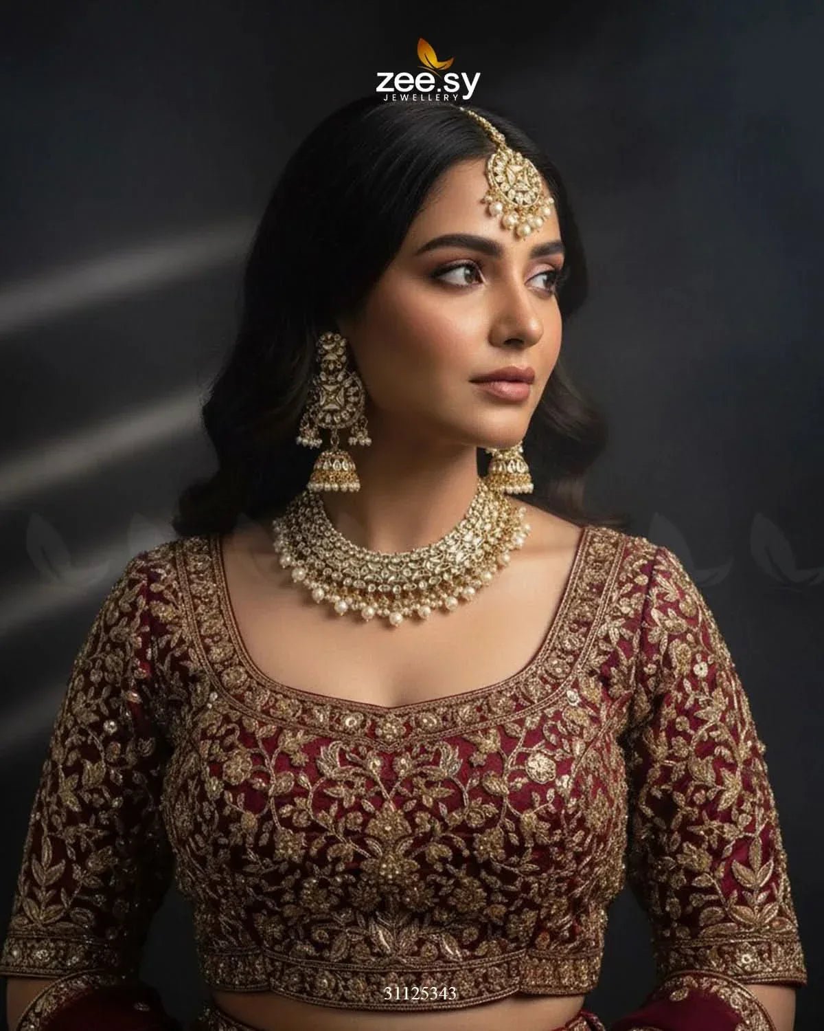Gilded Perpetual Crystal Necklace Set Necklace Sets - Zeesy Jewellery Pakistan | Premium Artificial & Imitation Jewellery