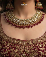 Gilded Perpetual Crystal Necklace Set Necklace Sets - Zeesy Jewellery Pakistan | Premium Artificial & Imitation Jewellery