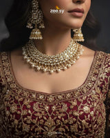 Gilded Perpetual Crystal Necklace Set Necklace Sets - Zeesy Jewellery Pakistan | Premium Artificial & Imitation Jewellery