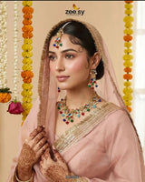 Tulshi Antique Pearl Necklace Set Necklace Sets - Zeesy Jewellery Pakistan | Premium Artificial & Imitation Jewellery