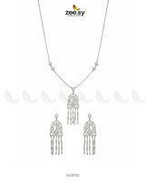 Precious Crystal Eternal Necklace Set Necklace Sets - Zeesy Jewellery Pakistan | Premium Artificial & Imitation Jewellery