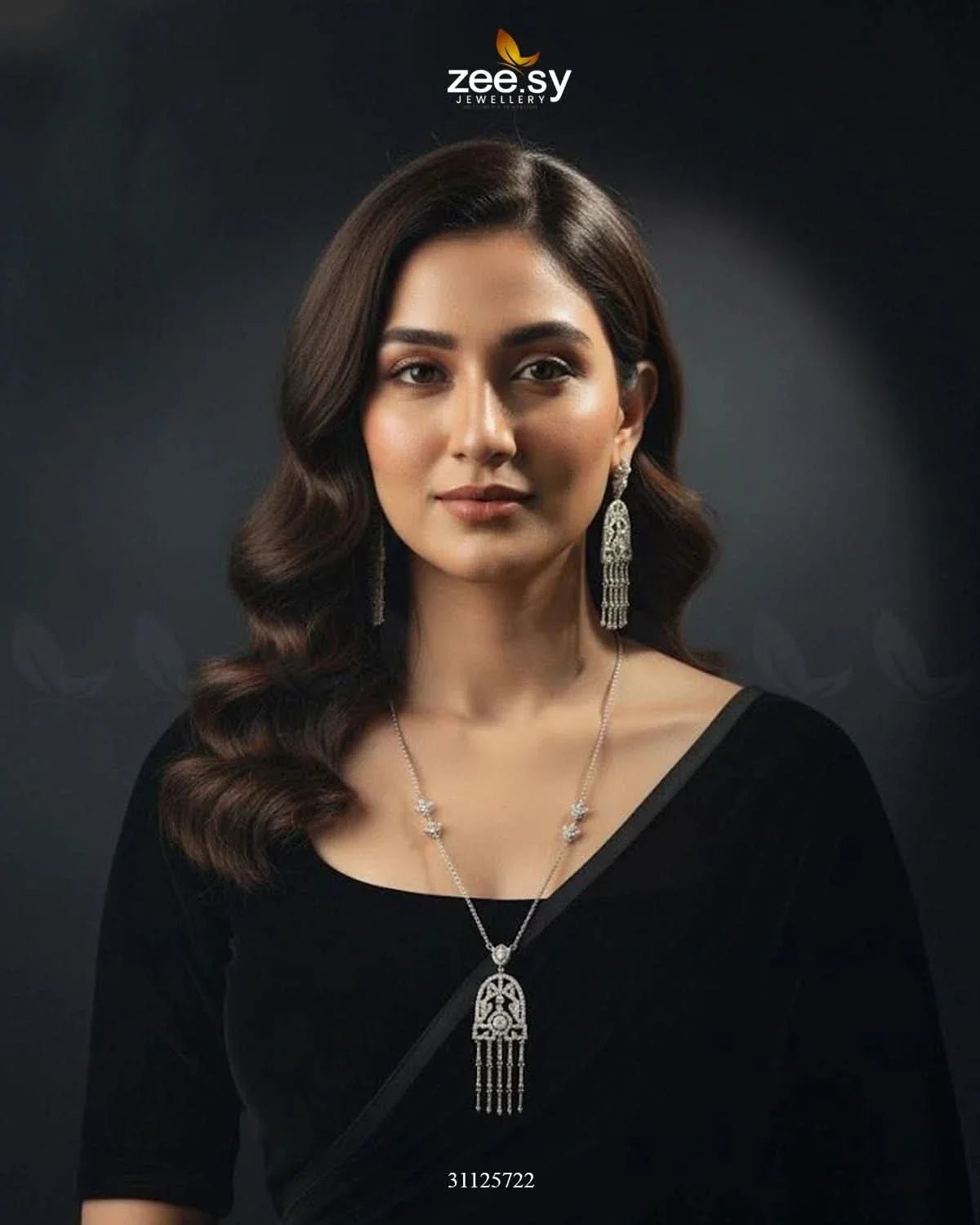 Precious Crystal Eternal Necklace Set Necklace Sets - Zeesy Jewellery Pakistan | Premium Artificial & Imitation Jewellery