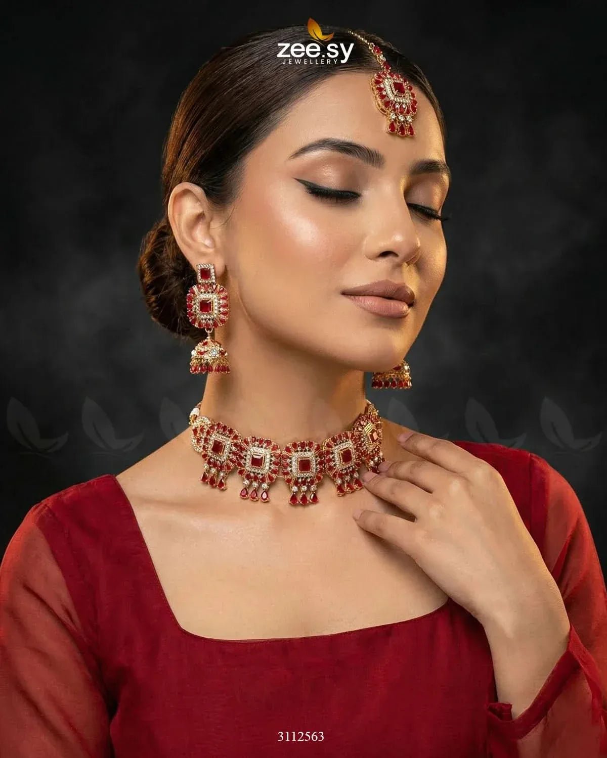 Kiran Necklace Set - Zeesy.pk