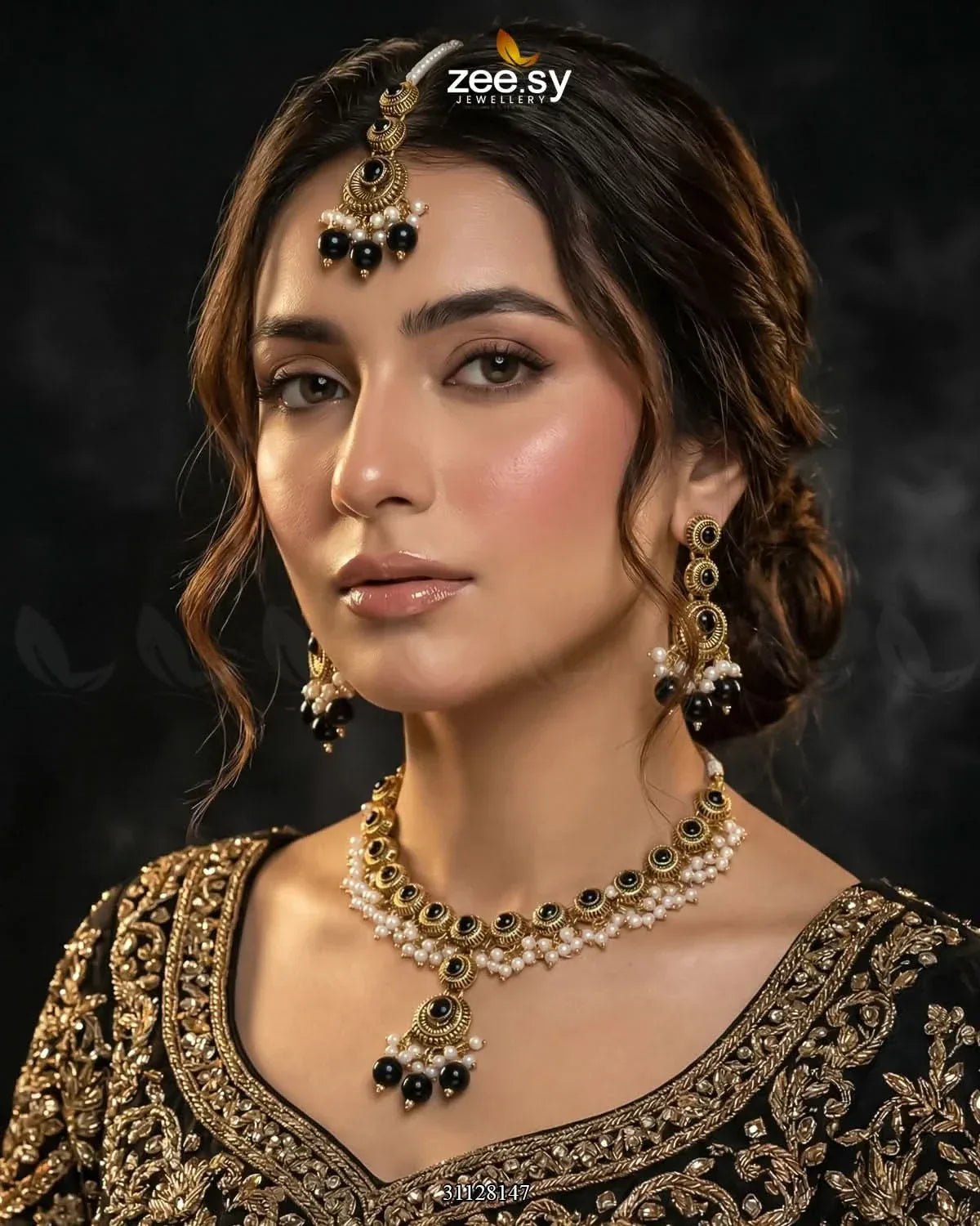 Royal Guldasta Beads Necklace Set Necklace Sets - Zeesy Jewellery Pakistan | Premium Artificial & Imitation Jewellery