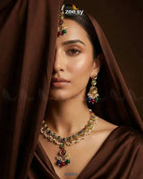 Royal Guldasta Beads Necklace Set Necklace Sets - Zeesy Jewellery Pakistan | Premium Artificial & Imitation Jewellery