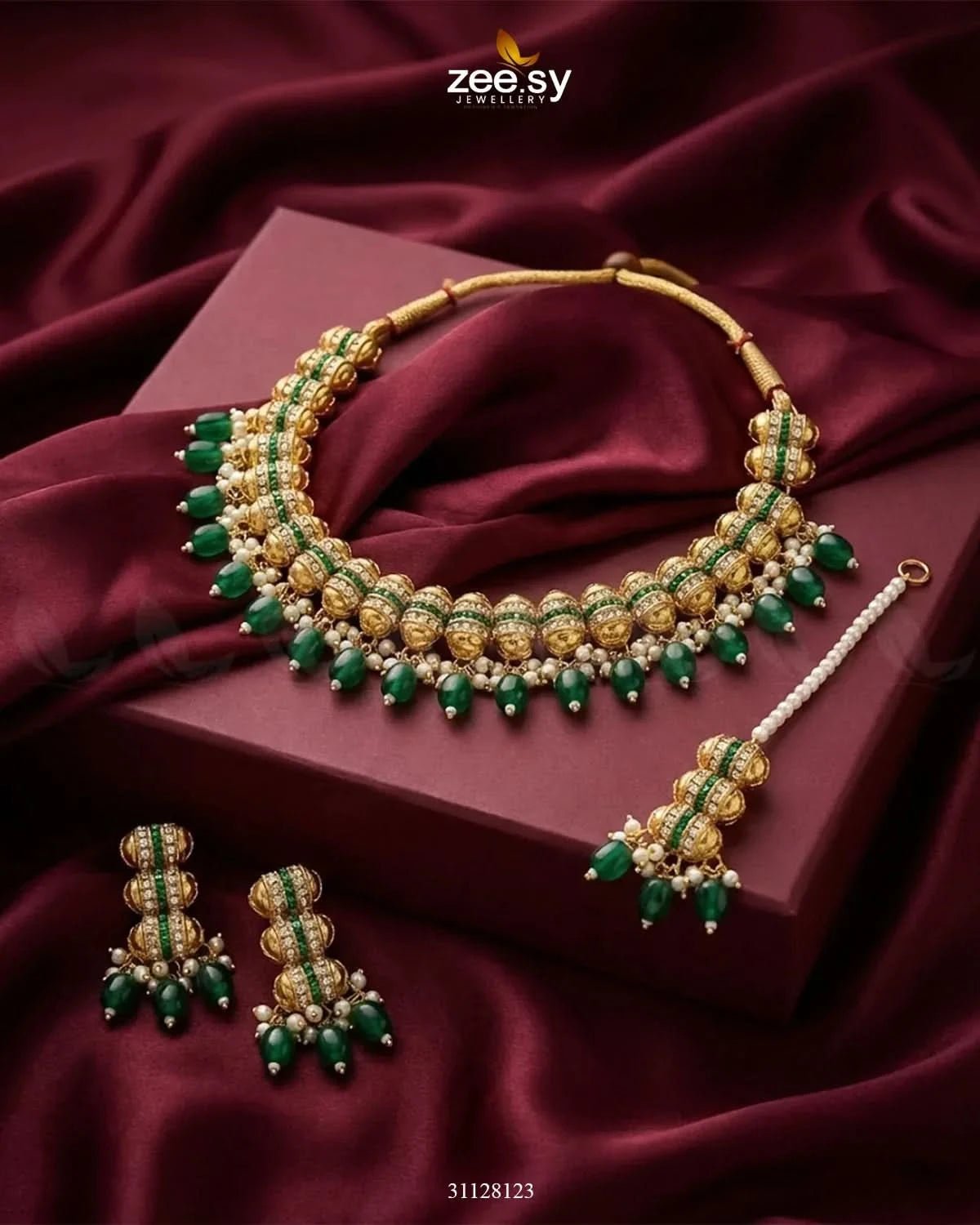 Shahi Pearl Drop Necklace Set Necklace Sets - Zeesy Jewellery Pakistan | Premium Artificial & Imitation Jewellery