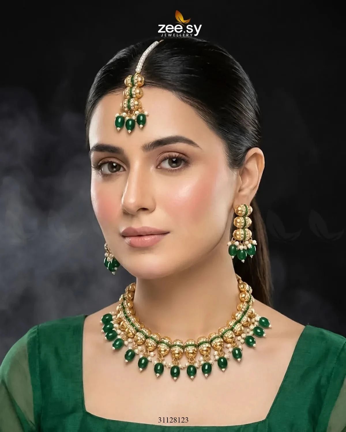 Shahi Pearl Drop Necklace Set Necklace Sets - Zeesy Jewellery Pakistan | Premium Artificial & Imitation Jewellery