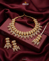 Shahi Pearl Drop Necklace Set Necklace Sets - Zeesy Jewellery Pakistan | Premium Artificial & Imitation Jewellery