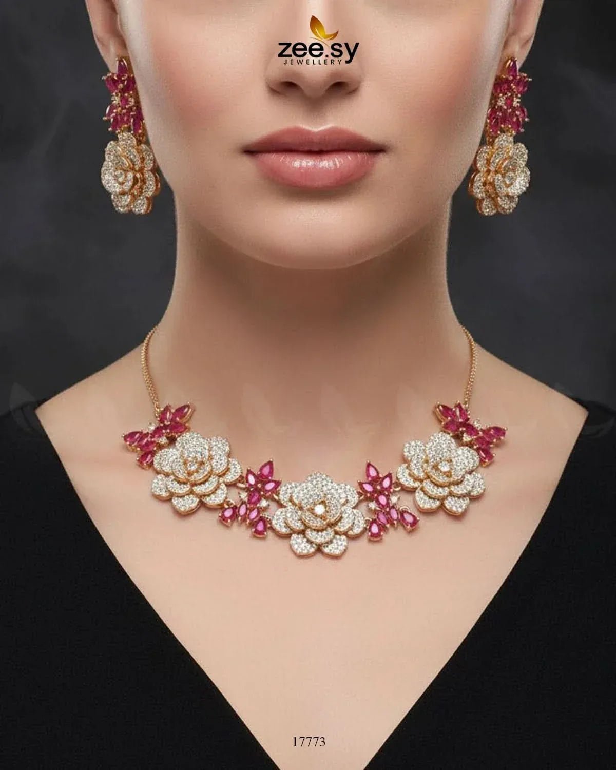 Classic Necklace Set Necklace Sets - Zeesy Jewellery Pakistan | Premium Artificial & Imitation Jewellery