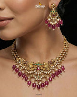 Sublime Bold Beads Necklace Set Necklace Sets - Zeesy Jewellery Pakistan | Premium Artificial & Imitation Jewellery