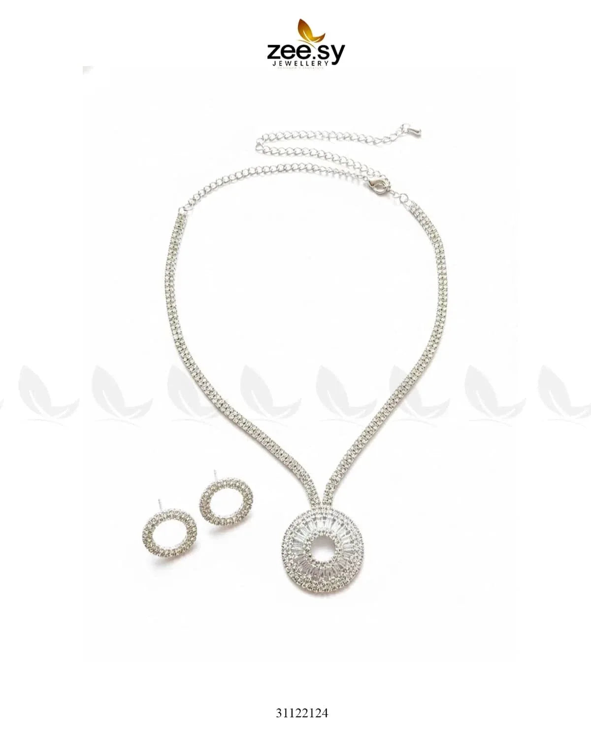 Signature Modern Drop Necklace Set Necklace Sets - Zeesy Jewellery Pakistan | Premium Artificial & Imitation Jewellery